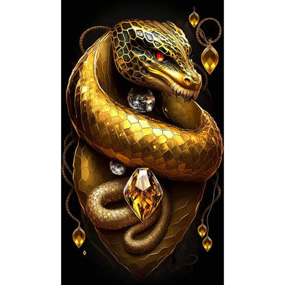 Topaz Snake King 40*70Ccm(canvas) full round drill diamond painting