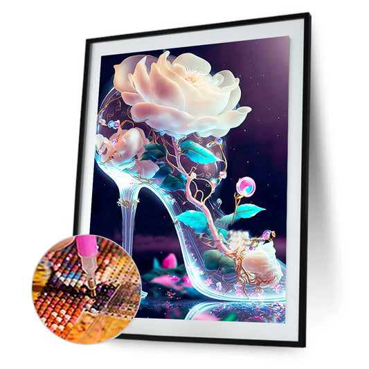 Fantasy Colorful High Heels 30*40Ccm(canvas) full round drill diamond painting