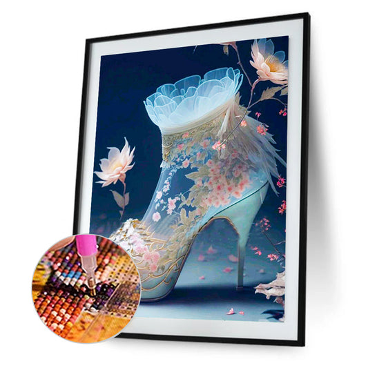 Fantasy Colorful High Heels 30*40Ccm(canvas) full round drill diamond painting