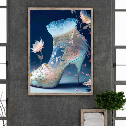 Fantasy Colorful High Heels 30*40Ccm(canvas) full round drill diamond painting