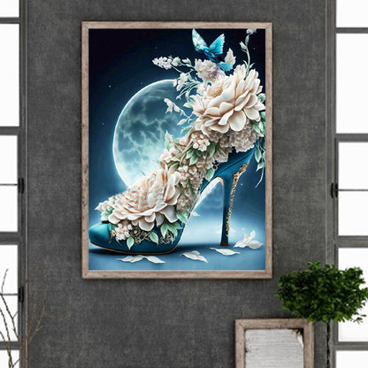 Fantasy Colorful High Heels 30*40Ccm(canvas) full round drill diamond painting