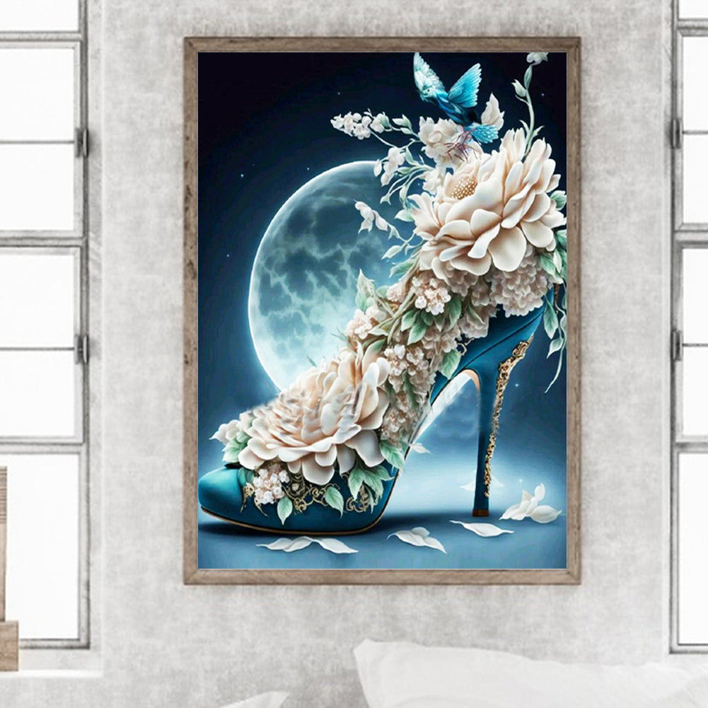Fantasy Colorful High Heels 30*40Ccm(canvas) full round drill diamond painting
