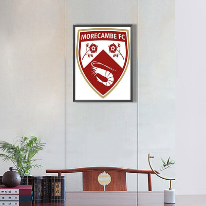 Morecambe Football Team Logo - Full Round Drill Diamond Painting 30*40CM