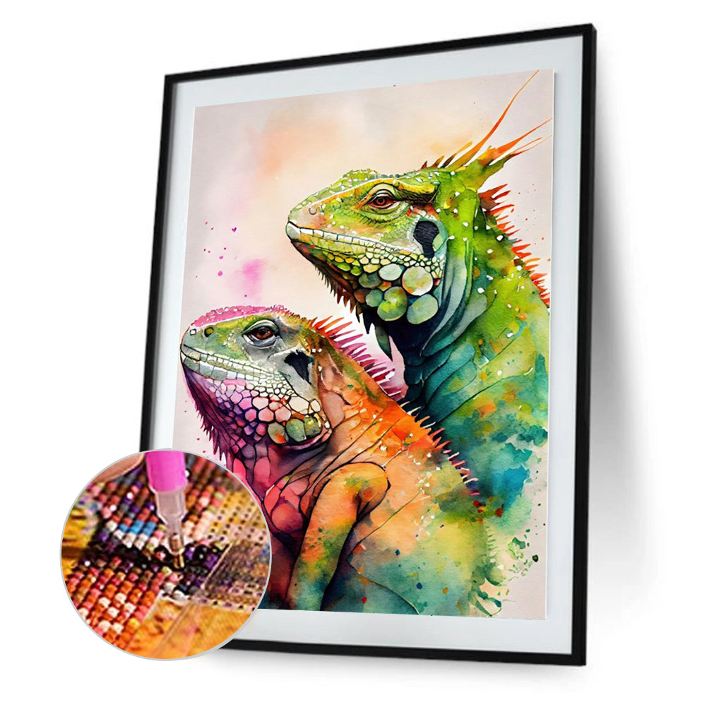 Lizard 30*40Ccm(canvas) full round drill diamond painting