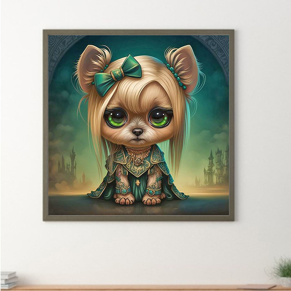 Cute Puppy - Full Round Drill Diamond Painting 30*30CM