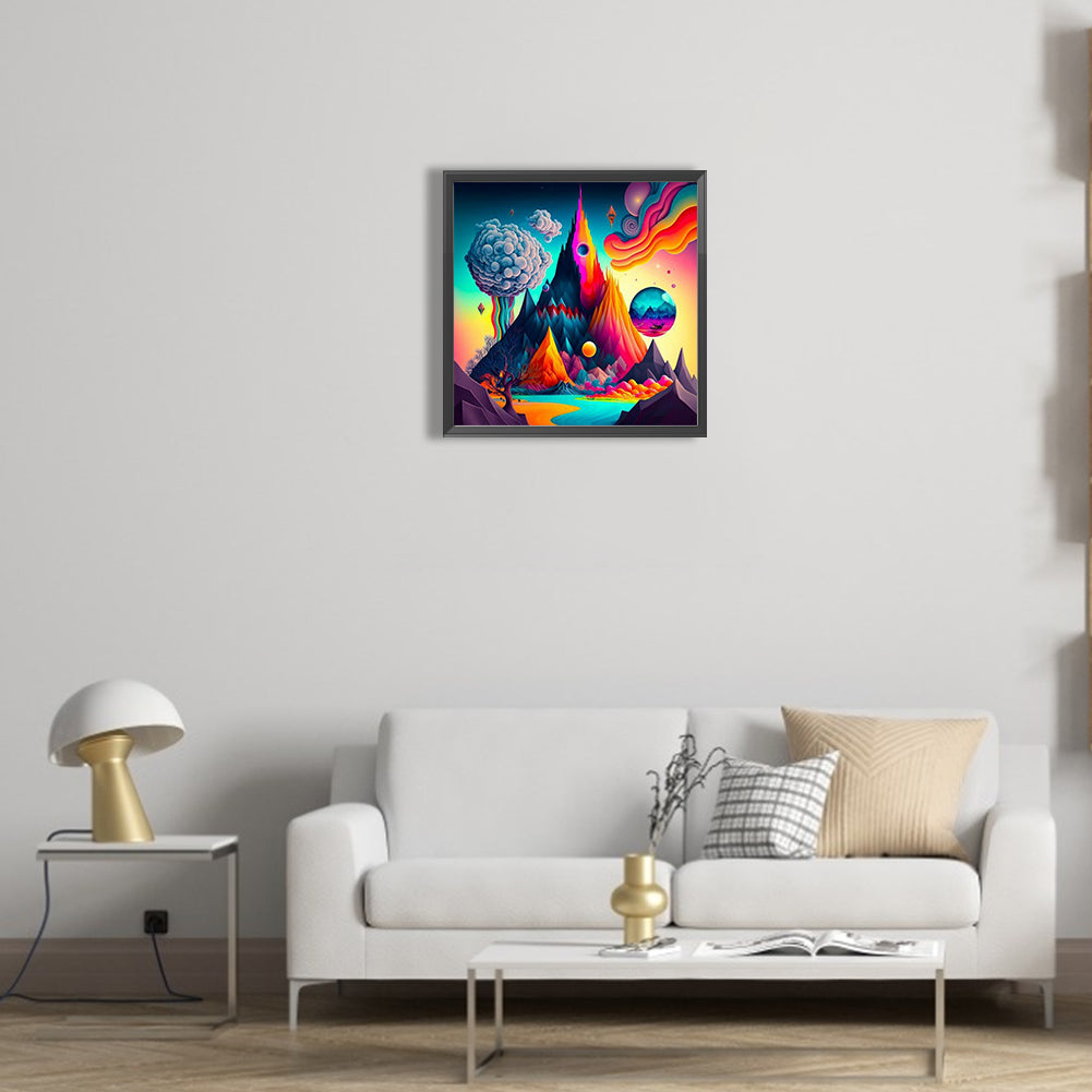 Colorful Clouds - Full Round Drill Diamond Painting 30*30CM