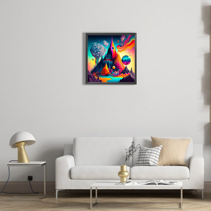 Colorful Clouds - Full Round Drill Diamond Painting 30*30CM