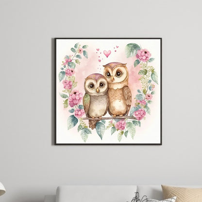 Owl 30*30Ccm(canvas) full round drill diamond painting