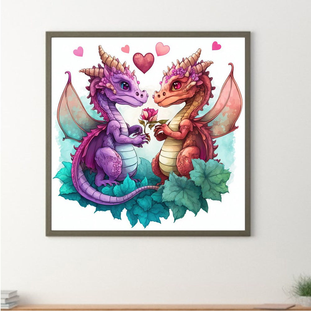 Little Dragon 30*30Ccm(canvas) full round drill diamond painting