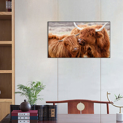 Highland Yak - Full Round Drill Diamond Painting 70*45CM