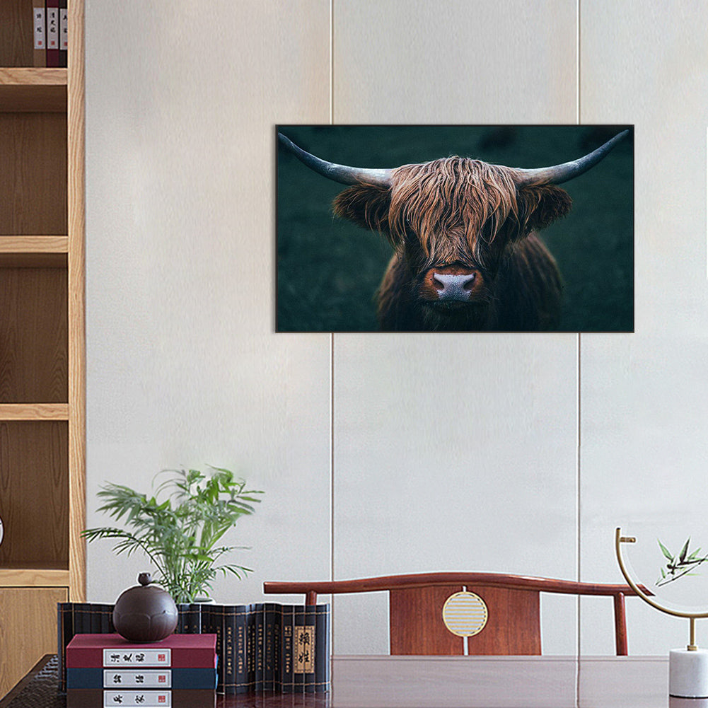 Highland Yak - Full Round Drill Diamond Painting 70*45CM