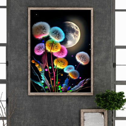 Dandelion - Full Round Drill Diamond Painting 30*40CM