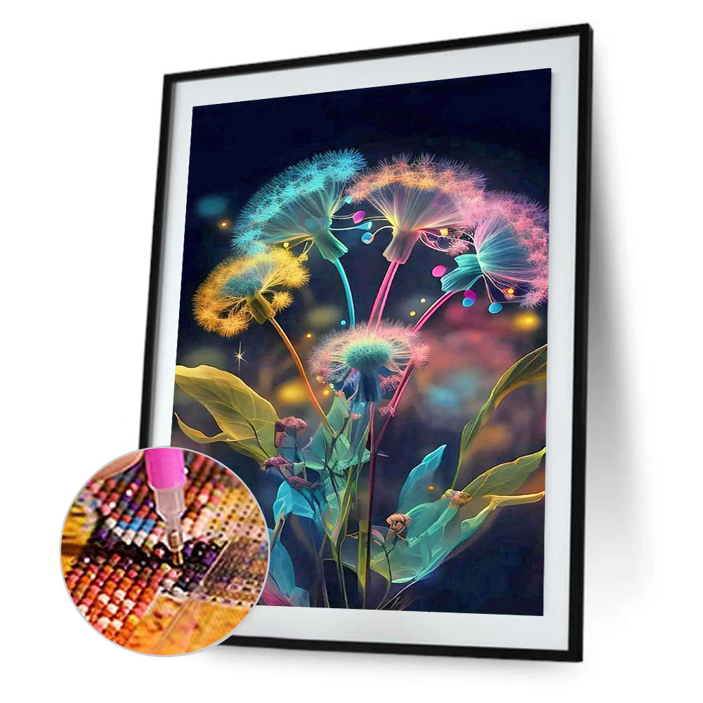 Dandelion - Full Round Drill Diamond Painting 30*40CM
