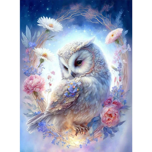 Owl - Full Square Drill Diamond Painting 45*60CM
