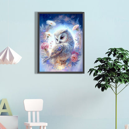 Owl - Full Square Drill Diamond Painting 45*60CM