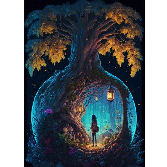 The Explorer And The Secret - Full Round Drill Diamond Painting 30*40CM