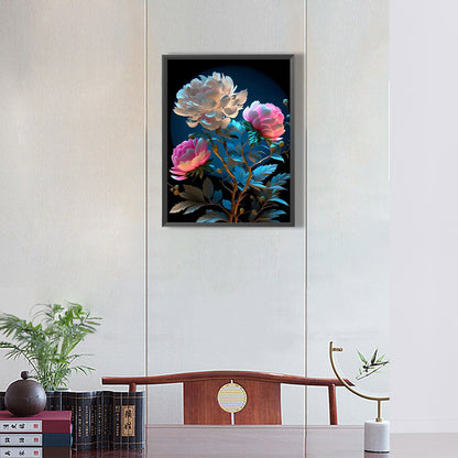 The Flowers - Full Round Drill Diamond Painting 30*40CM
