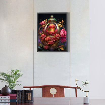 The Flowers - Full Round Drill Diamond Painting 30*40CM