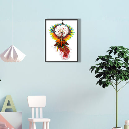 Dream Catcher With Flowers - Full Round Drill Diamond Painting 30*40CM