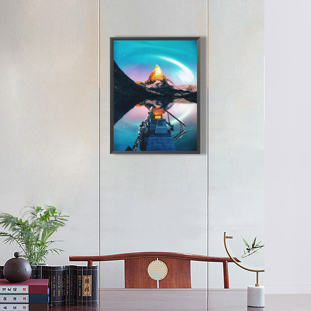 Landscape - Full Round Drill Diamond Painting 30*40CM