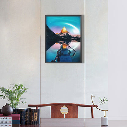 Landscape - Full Round Drill Diamond Painting 30*40CM