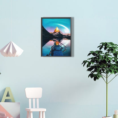 Landscape - Full Round Drill Diamond Painting 30*40CM