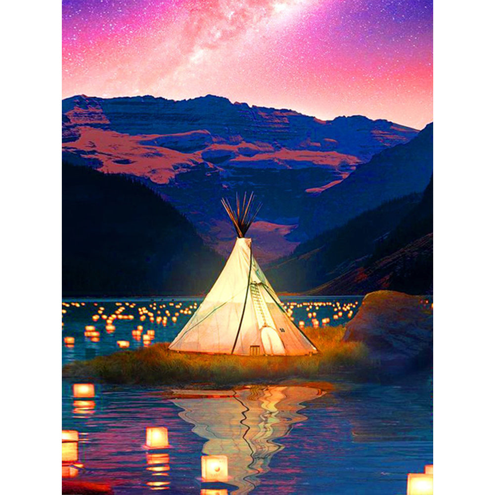 Landscape - Full Round Drill Diamond Painting 30*40CM