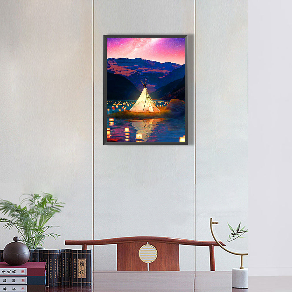 Landscape - Full Round Drill Diamond Painting 30*40CM