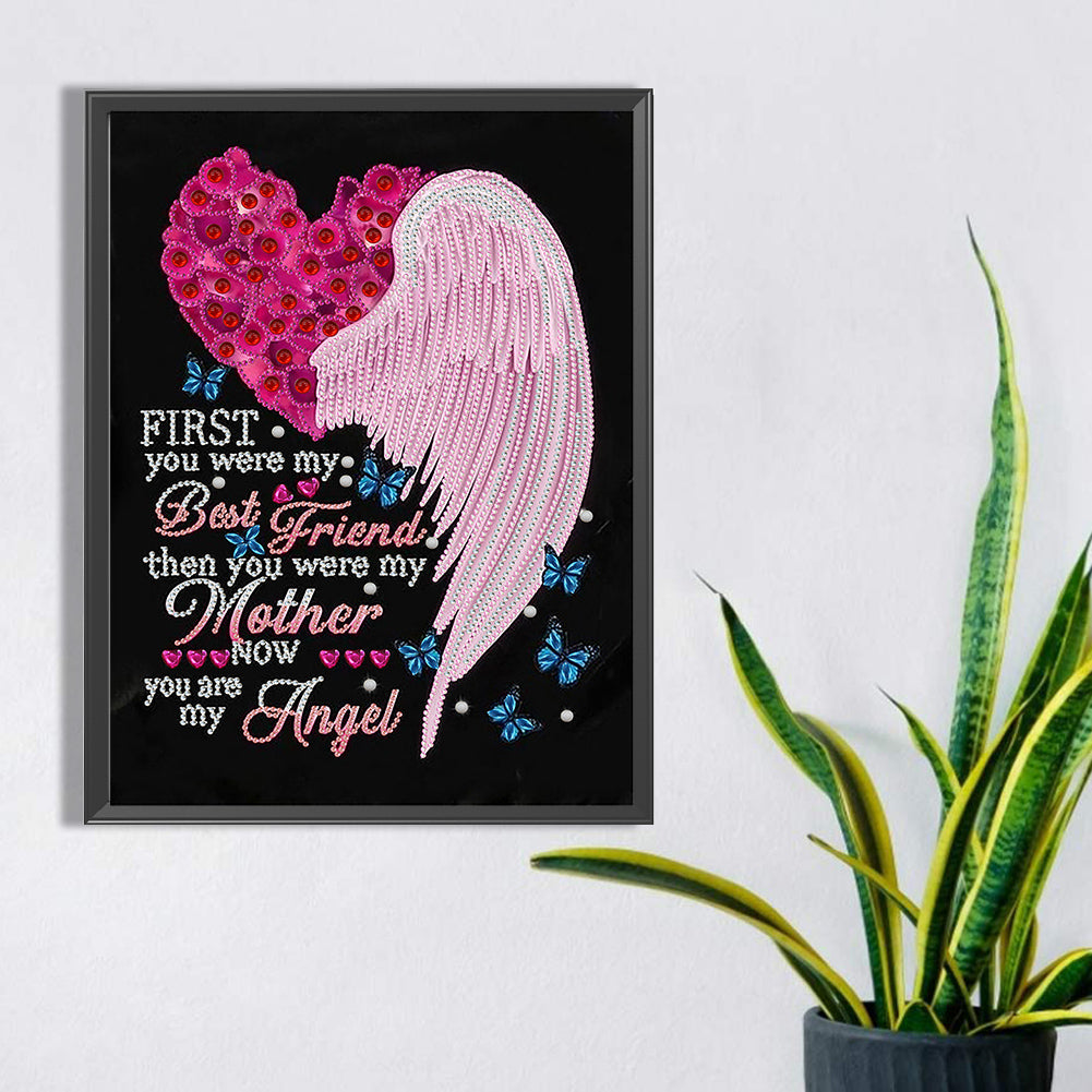 English Letter - Special Shaped Drill Diamond Painting 30*40CM