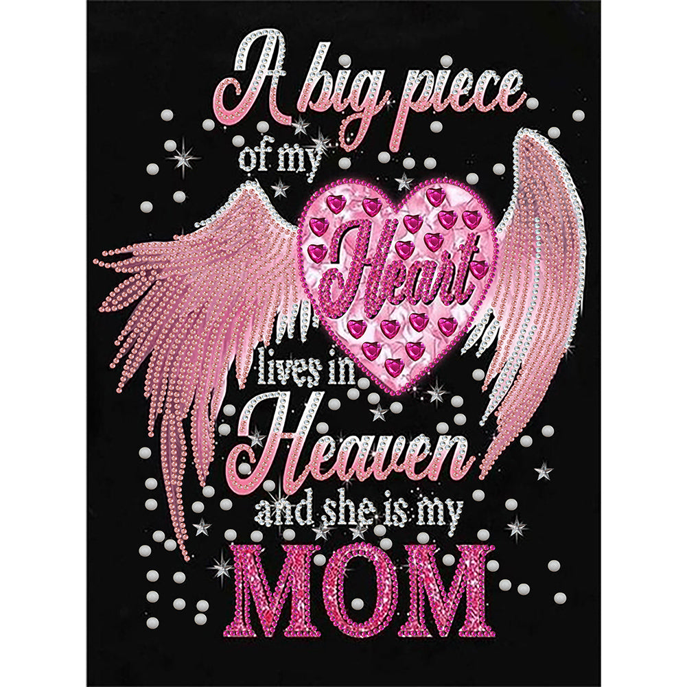 English Letter - Special Shaped Drill Diamond Painting 30*40CM