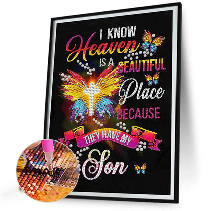 English Letter - Special Shaped Drill Diamond Painting 30*40CM