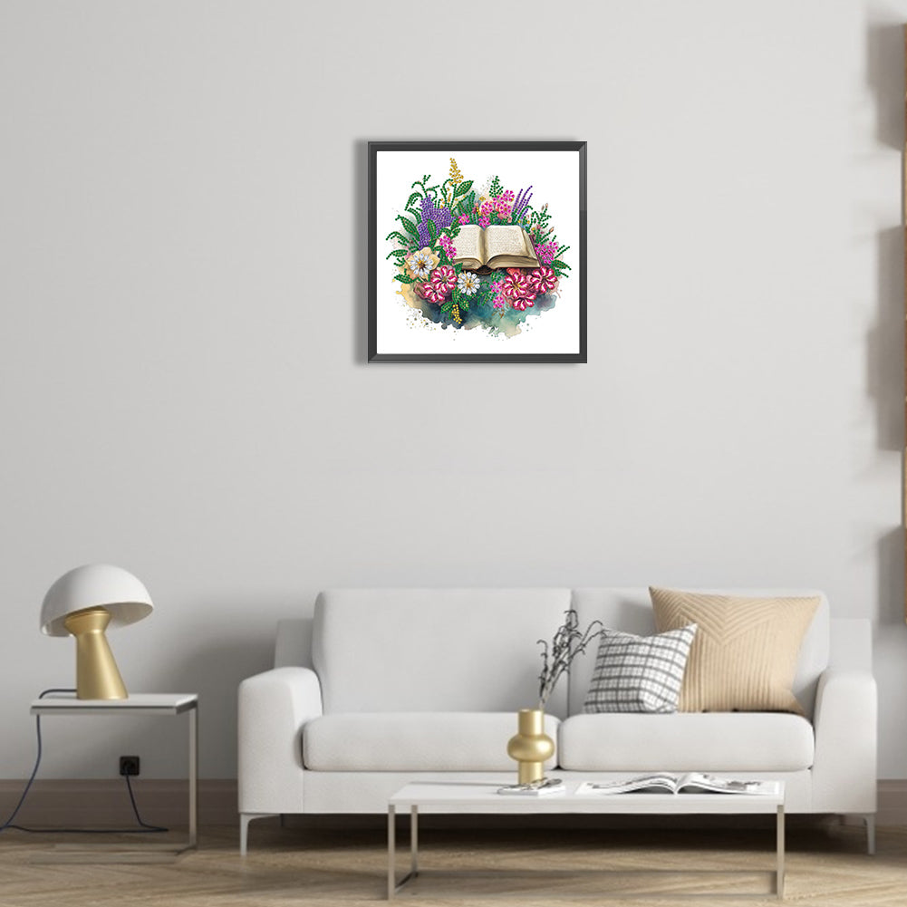 Art Flower Book - Special Shaped Drill Diamond Painting 30*30CM