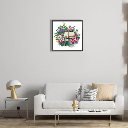 Art Flower Book - Special Shaped Drill Diamond Painting 30*30CM