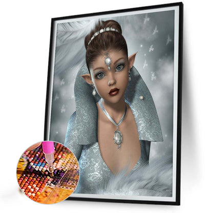 Elf Temperament Woman - Full Square Drill Diamond Painting 40*50CM