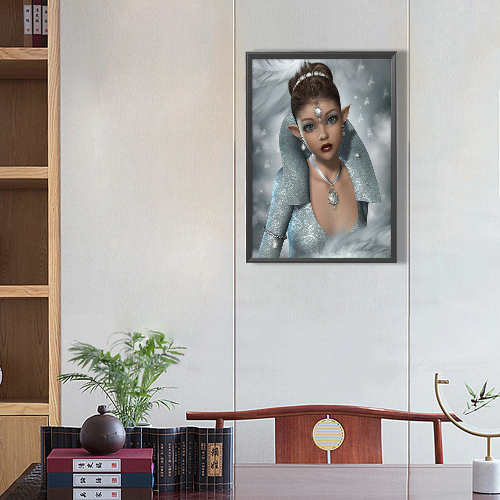 Elf Temperament Woman - Full Square Drill Diamond Painting 40*50CM