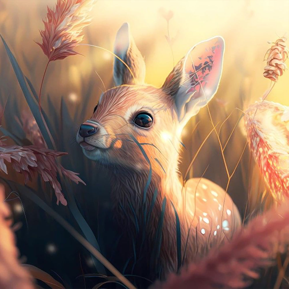 Deer - Full Round Drill Diamond Painting 30*30CM