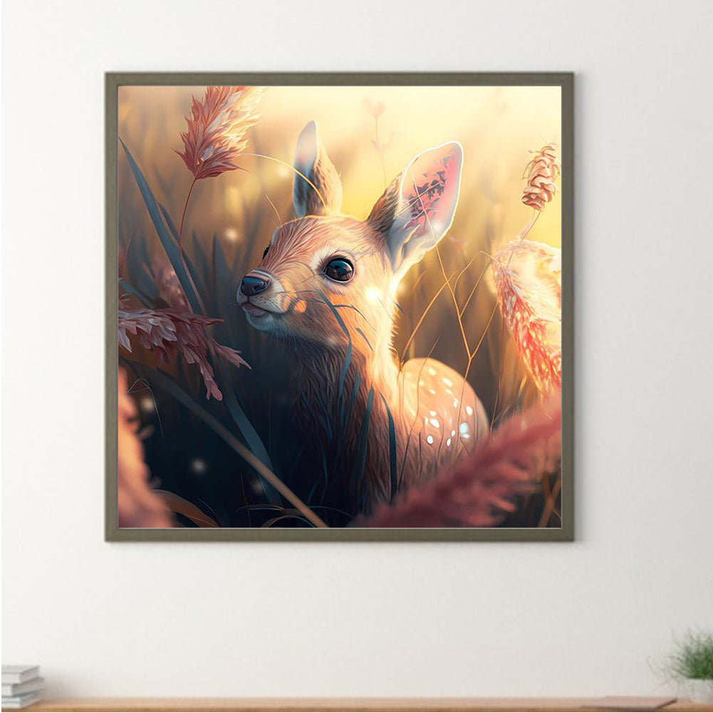 Deer - Full Round Drill Diamond Painting 30*30CM