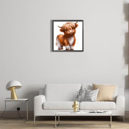 Big Head Animal Yak - Full Round Drill Diamond Painting 30*30CM