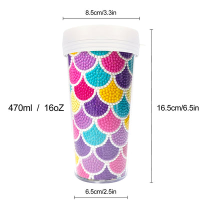 DIY Crystal Diamond Water Bottle Leak Proof BPA Free for Fitness Sports Outdoors