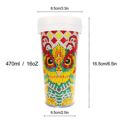DIY Crystal Diamond Water Bottle Leak Proof BPA Free for Fitness Sports Outdoors