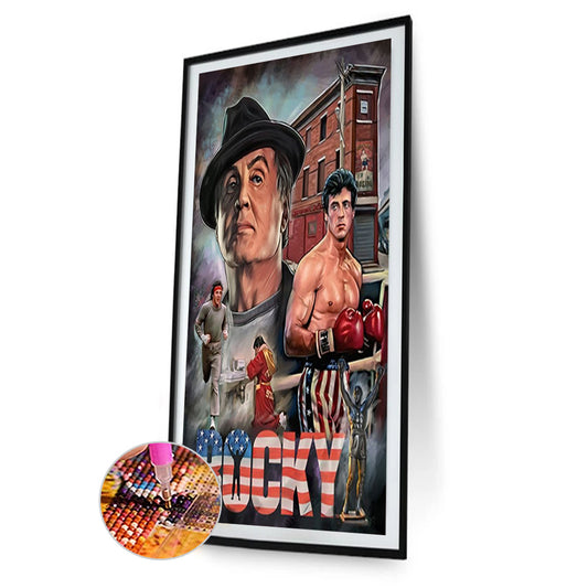 Sylvester Stallone - Full Round Drill Diamond Painting 40*70CM