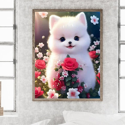 Cute Puppy - Full Square Drill Diamond Painting 30*40CM