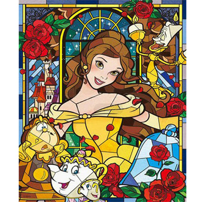Princess Belle - Full Round Drill Diamond Painting 50*60CM