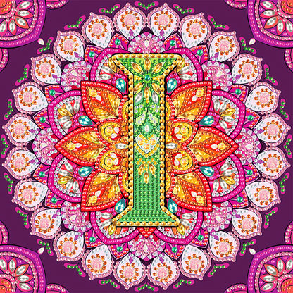 I Letter Mandala - Special Shaped Drill Diamond Painting 30*30CM