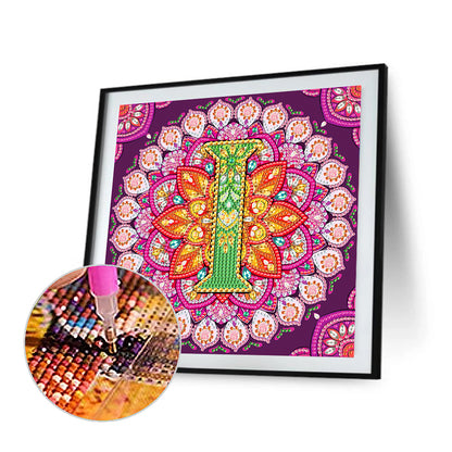 I Letter Mandala - Special Shaped Drill Diamond Painting 30*30CM