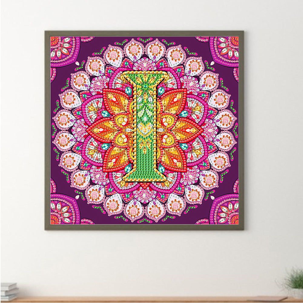I Letter Mandala - Special Shaped Drill Diamond Painting 30*30CM