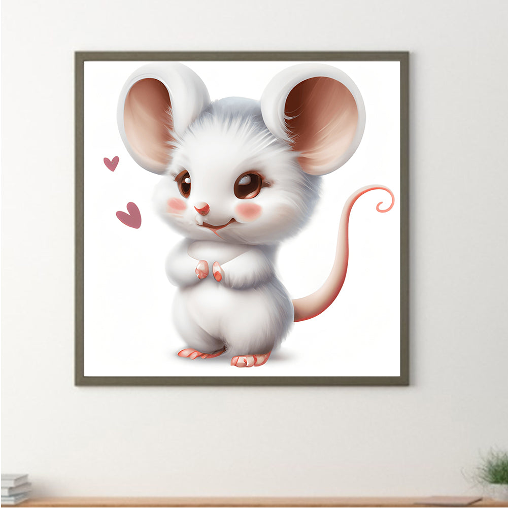 Pink Cute Animals - Full Round Drill Diamond Painting 30*30CM