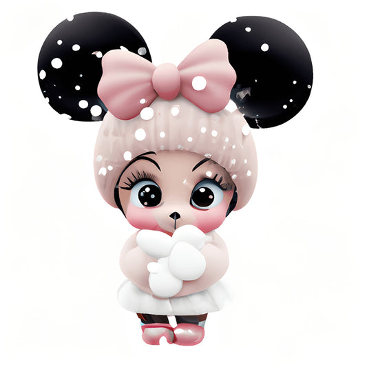 Pink Cute Animals - Full Round Drill Diamond Painting 30*30CM