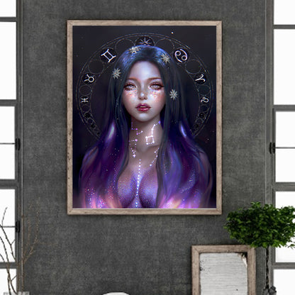 Woman - Full Round Drill Diamond Painting 40*50CM