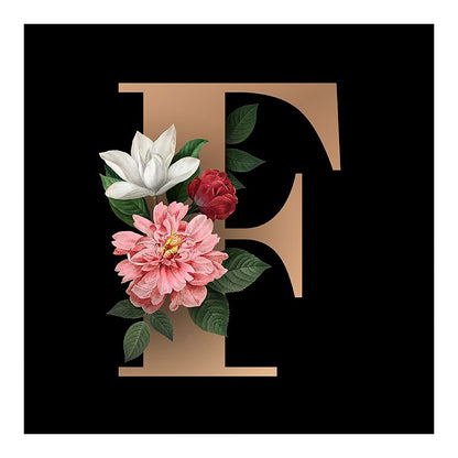 Letter F - Full Square Drill Diamond Painting 45*45CM